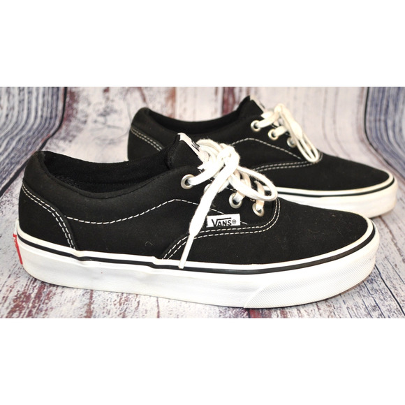 VANS Off The Wall 721356 Black Skate Shoes Women's Size 6 - Picture 1 of 8